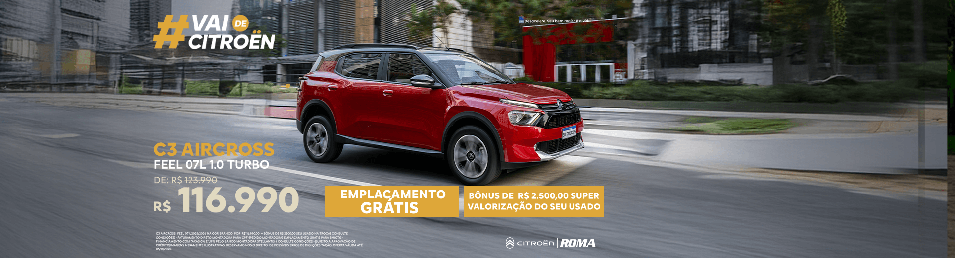 Campanha de Outubro - C3 Aircross Feel 7 L