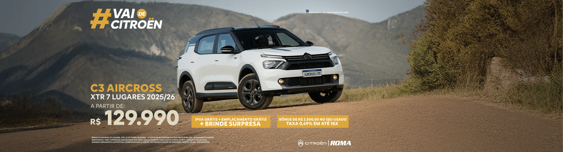 Campanha de Outubro - C3 Aircross XTR