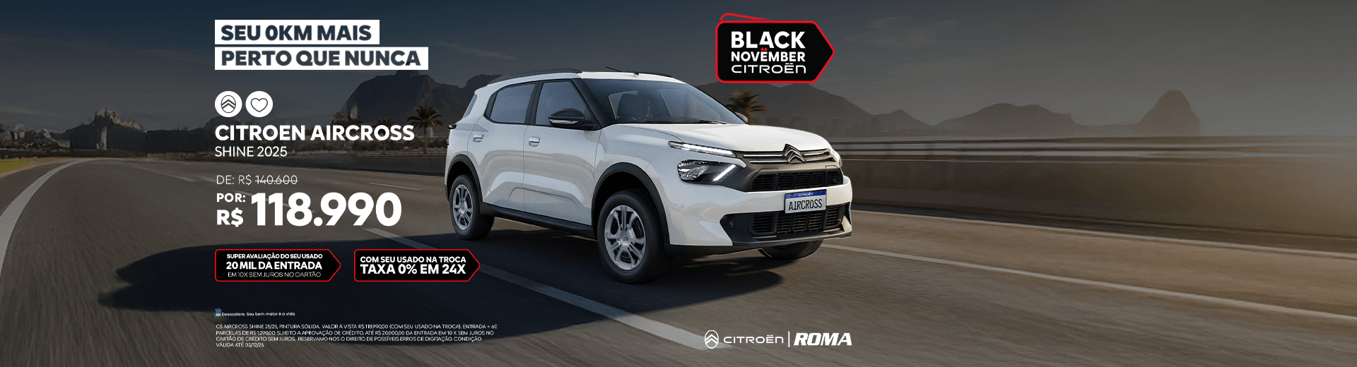 Campanha de Novembro - Aircross Shine