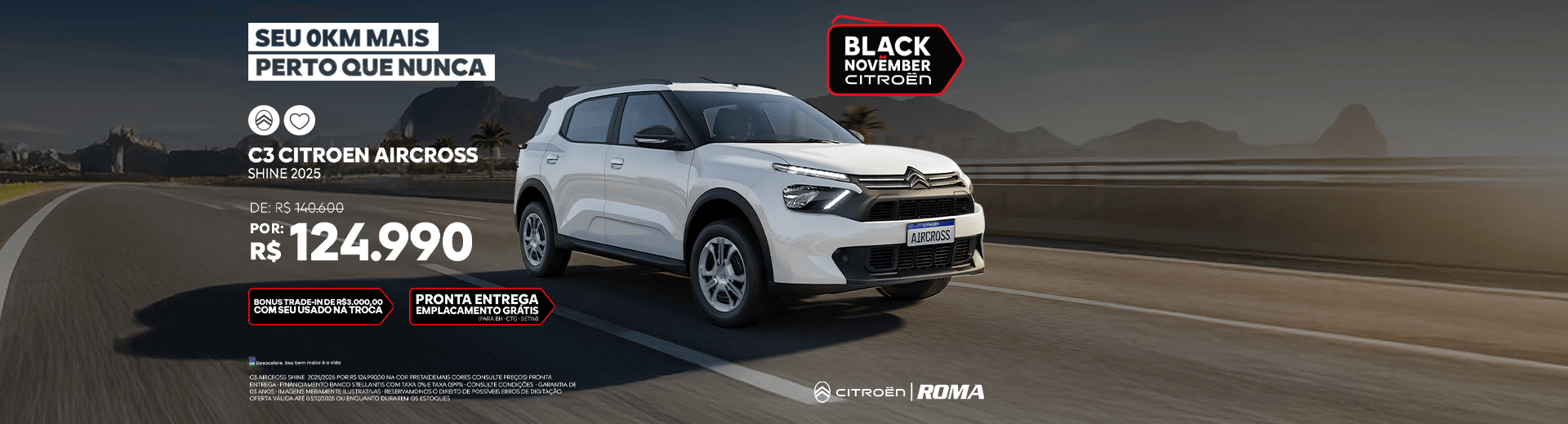 Campanha de Novembro - Aircross Shine