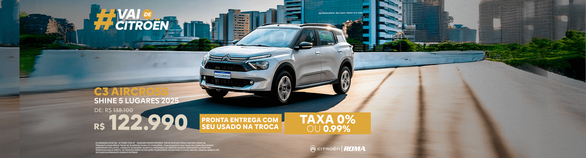 Campanha de Outubro - C3 Aircross Shine