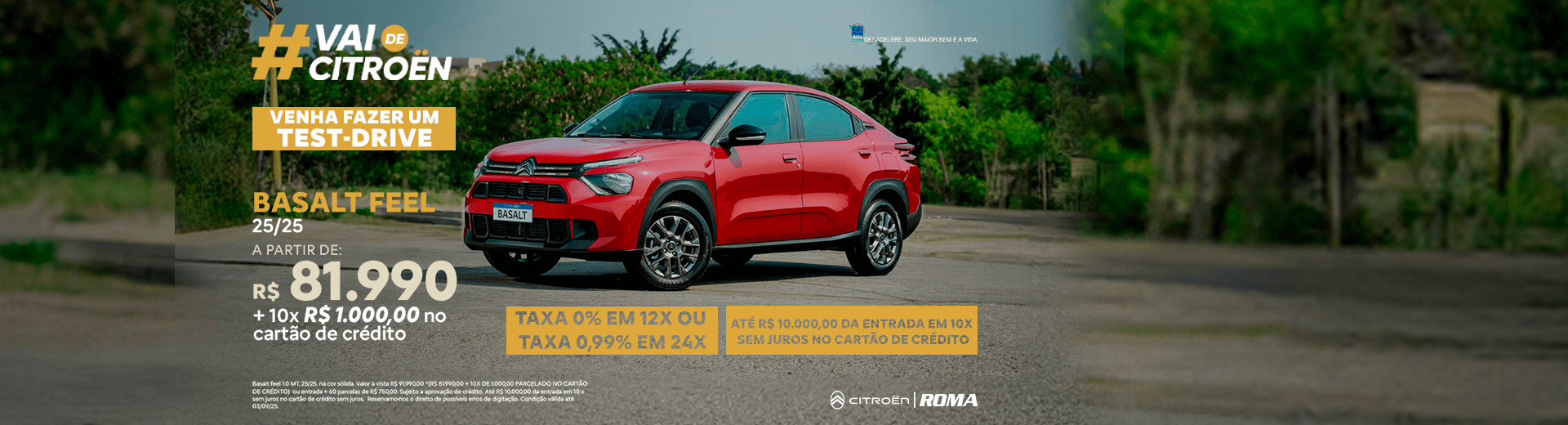 Campanha de Vendas Agosto - BASALT FEEL