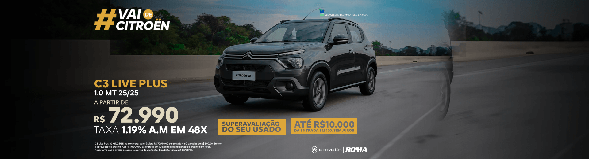 Campanha de vendas Julho - C3 Live Plus