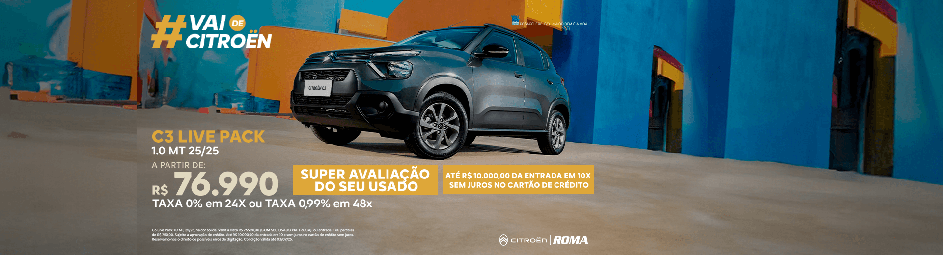 Campanha de Vendas Agosto - C3 LIVE PACK