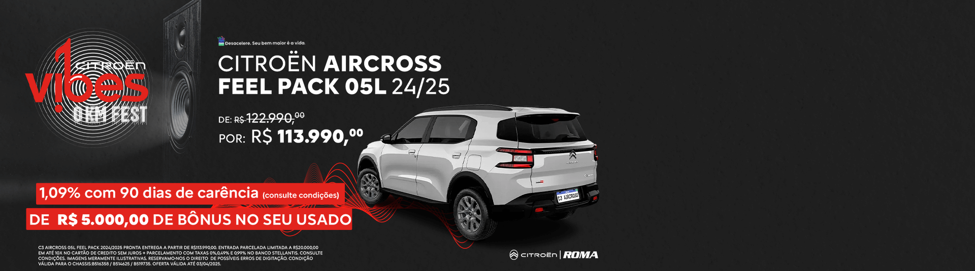 Aircross Feel Pack 5 lugares