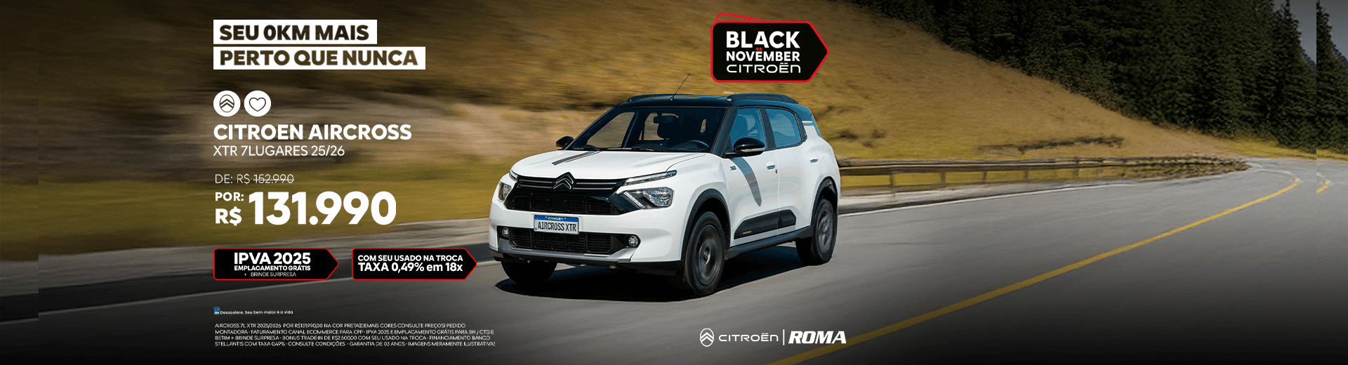 Campanha de Novembro - Aircross XTR